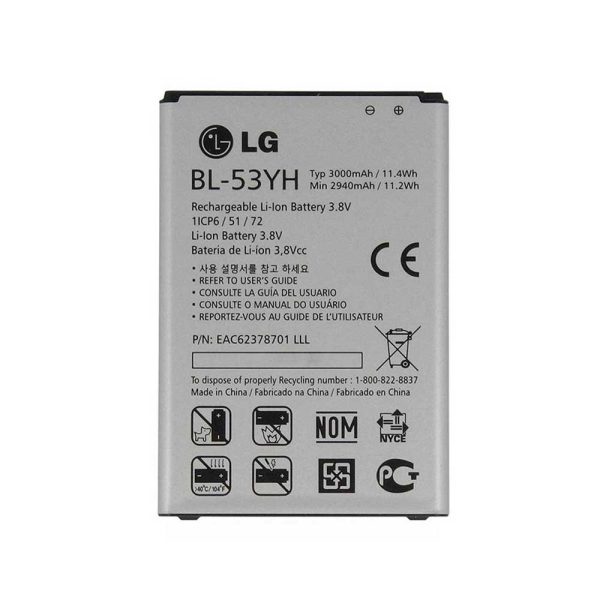 باتری اورجینال ال جی LG G3 BL-53YH