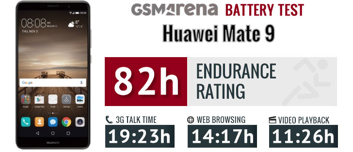 تست و عملکرد باتری هوآوی Huawei Mate 9 HB396689ECW