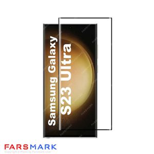 گلس فول چسب خمیده سامسونگ Samsung Galaxy S23 Ultra شفاف